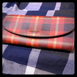 Coach Plaid Wallet